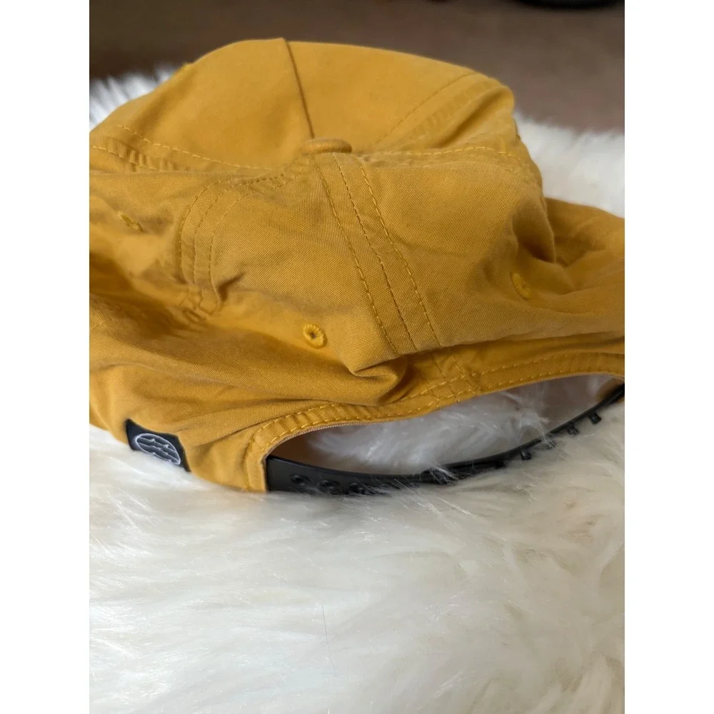 Fishworks Mustard Yellow Snapback Rope Hat Marlin Fishing Logo Cap Mens OSFM